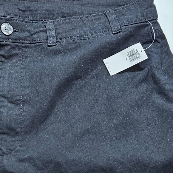 Old Navy Pants Womens 18 Black Twill Cotton Stretch High Waist Wide Leg Coastal - Picture 10 of 16